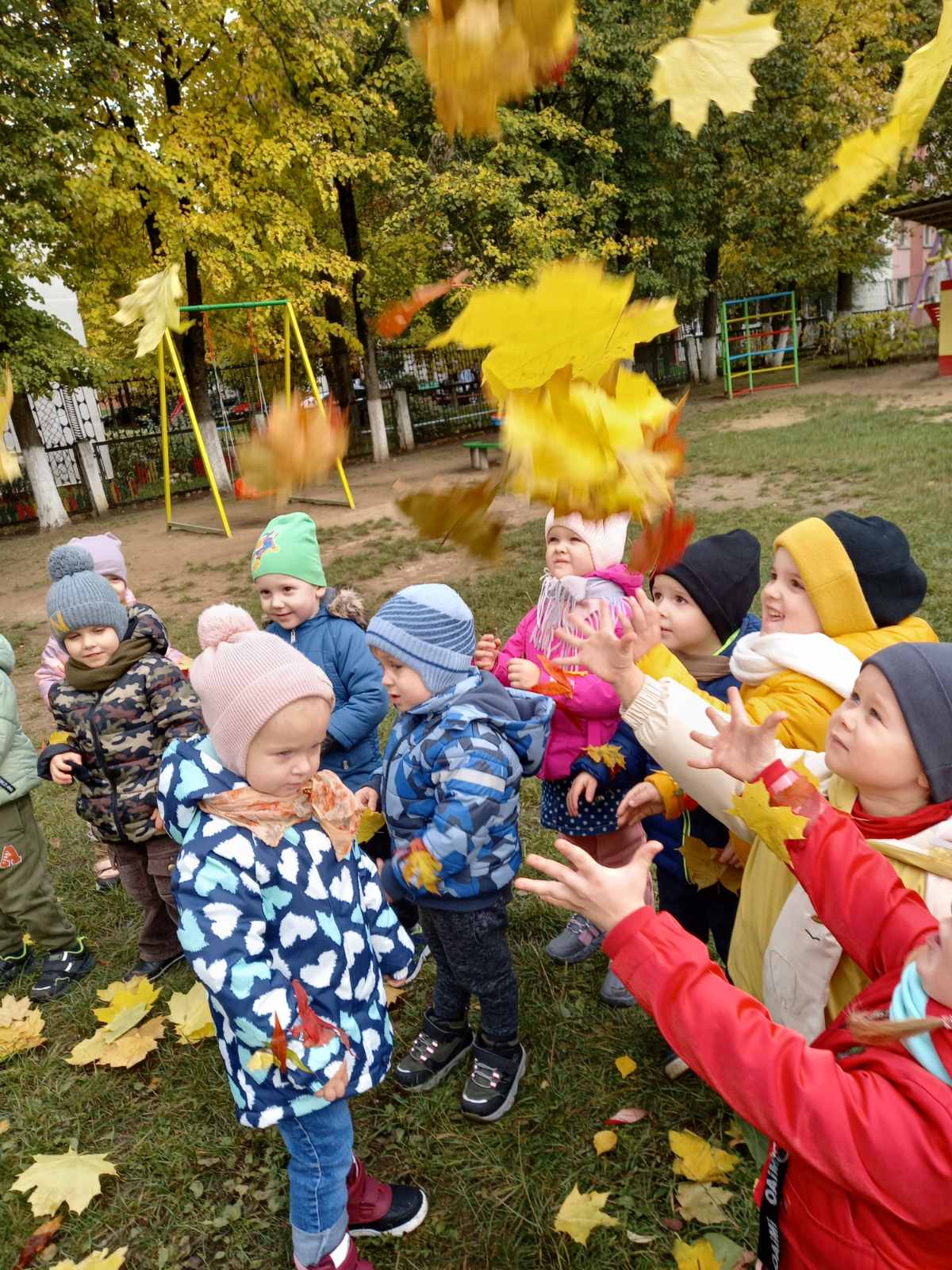 Маленькие помощники на прогулке!🍂